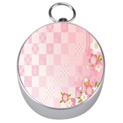 Sakura Flower Floral Pink Star Plaid Wave Chevron Silver Compasses by Mariart