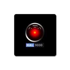 Hal 9000 Square Magnet by linceazul