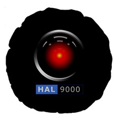 Hal 9000 Large 18  Premium Round Cushions by linceazul