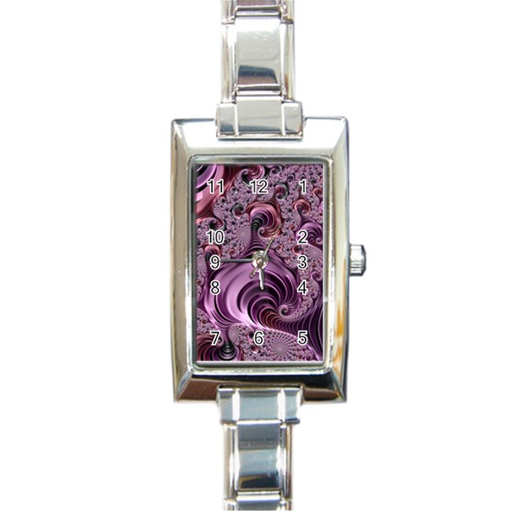 Abstract Art Fractal Art Fractal Rectangle Italian Charm Watch