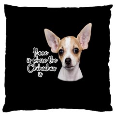 Chihuahua Large Cushion Case (one Side) by Valentinaart