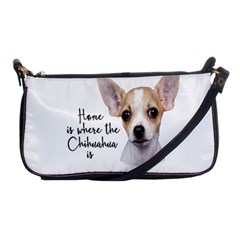 Chihuahua Shoulder Clutch Bags by Valentinaart