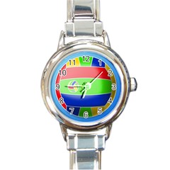 Balloon Volleyball Ball Sport Round Italian Charm Watch by Nexatart