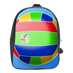 Balloon Volleyball Ball Sport School Bags(large)  by Nexatart