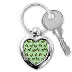 Green Butterflies Key Chains (Heart)  Front