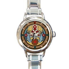 Sun Clock Round Italian Charm Watch by NoctemClothing