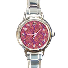 Pattern Round Italian Charm Watch by Valentinaart