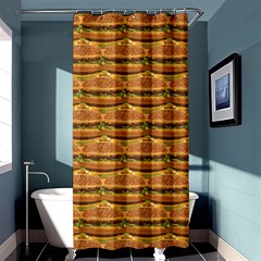 Delicious Burger Pattern Shower Curtain 36  X 72  (stall)  by berwies