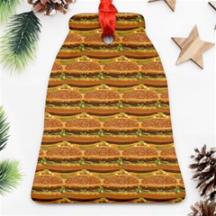 Delicious Burger Pattern Ornament (bell) by berwies