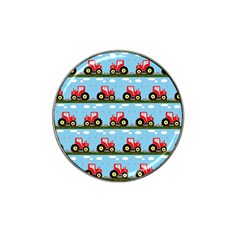 Toy Tractor Pattern Hat Clip Ball Marker (10 Pack) by linceazul