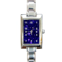 /r/place Indigo Rectangle Italian Charm Watch by rplace