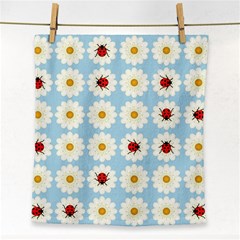 Ladybugs Pattern Face Towel by linceazul