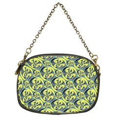 Black And Yellow Pattern Chain Purses (one Side)  by linceazul