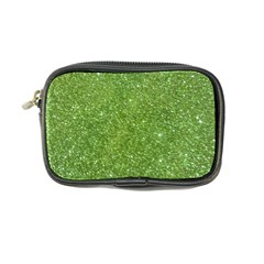 Green Glitter Abstract Texture Coin Purse by dflcprints