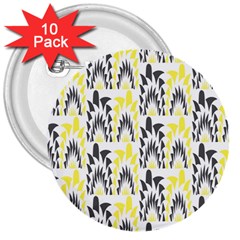 Tricolored Geometric Pattern 3  Buttons (10 Pack)  by linceazul