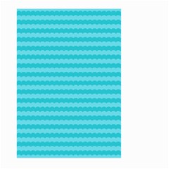 Abstract Blue Waves Pattern Large Garden Flag (two Sides) by TastefulDesigns