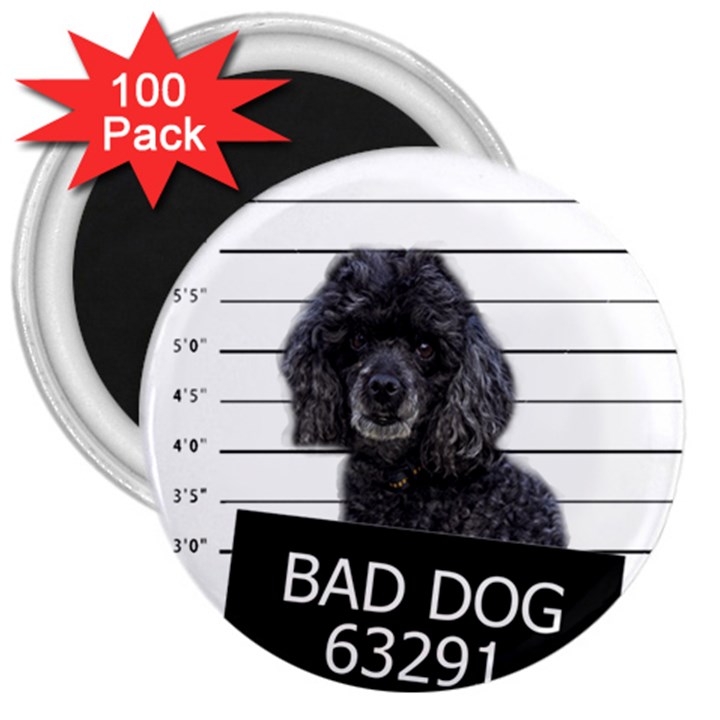 Bad dog 3  Magnets (100 pack)