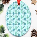 Seamless Floral Background  Ornament (Oval) Front