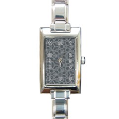 Floral Pattern Rectangle Italian Charm Watch by Valentinaart