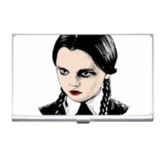 Wednesday Addams Business Card Holders by Valentinaart