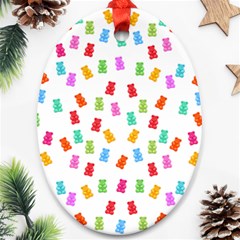 Candy Pattern Ornament (oval) by Valentinaart