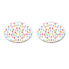 Candy Pattern Cufflinks (oval) by Valentinaart