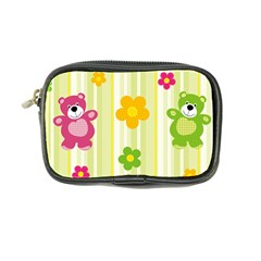 Animals Bear Flower Floral Line Red Green Pink Yellow Sunflower Star Coin Purse by Mariart