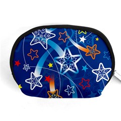 Line Star Space Blue Sky Light Rainbow Red Orange White Yellow Accessory Pouches (medium)  by Mariart