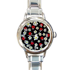 Sixties Flashback Round Italian Charm Watch by dawnsiegler