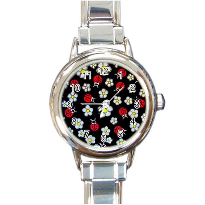 Sixties Flashback Round Italian Charm Watch