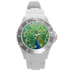 Royalty Round Plastic Sport Watch (l) by dawnsiegler