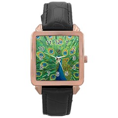 Royalty Rose Gold Leather Watch  by dawnsiegler