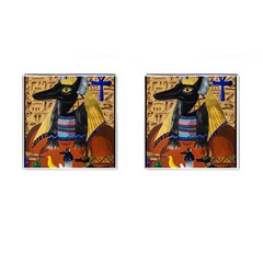 Anubis Cufflinks (square) by dawnsiegler