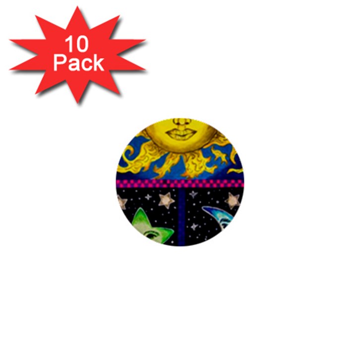 Celestial Skies 1  Mini Buttons (10 pack) 