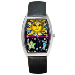 Celestial Skies Barrel Style Metal Watch by dawnsiegler