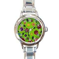 Lucky Ladies Round Italian Charm Watch by dawnsiegler