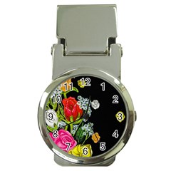 Floral Rhapsody Pt 4 Money Clip Watches by dawnsiegler