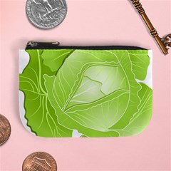 Cabbage Leaf Vegetable Green Mini Coin Purses by Mariart