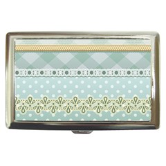 Circle Polka Plaid Triangle Gold Blue Flower Floral Star Cigarette Money Cases by Mariart