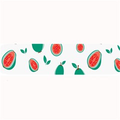 Fruit Green Red Guavas Leaf Large Bar Mats by Mariart