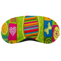 Happy Easter Butterfly Love Flower Floral Color Rainbow Sleeping Masks by Mariart