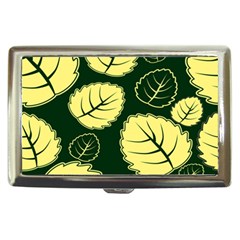 Leaf Green Yellow Cigarette Money Cases by Mariart