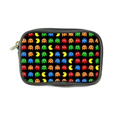 Pacman Seamless Generated Monster Eat Hungry Eye Mask Face Rainbow Color Coin Purse by Mariart