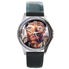 Shitfaced Round Metal Watch by RakeClag