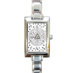 Witchcraft Symbols  Rectangle Italian Charm Watch by Valentinaart