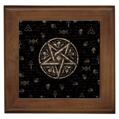 Witchcraft Symbols  Framed Tiles by Valentinaart