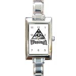 Illuminati Rectangle Italian Charm Watch Front