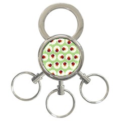 Ladybugs Pattern 3-ring Key Chains by linceazul