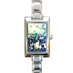 Colors Rectangle Italian Charm Watch by Valentinaart