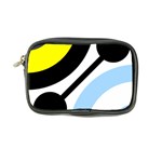 Circle Line Chevron Wave Black Blue Yellow Gray White Coin Purse Front